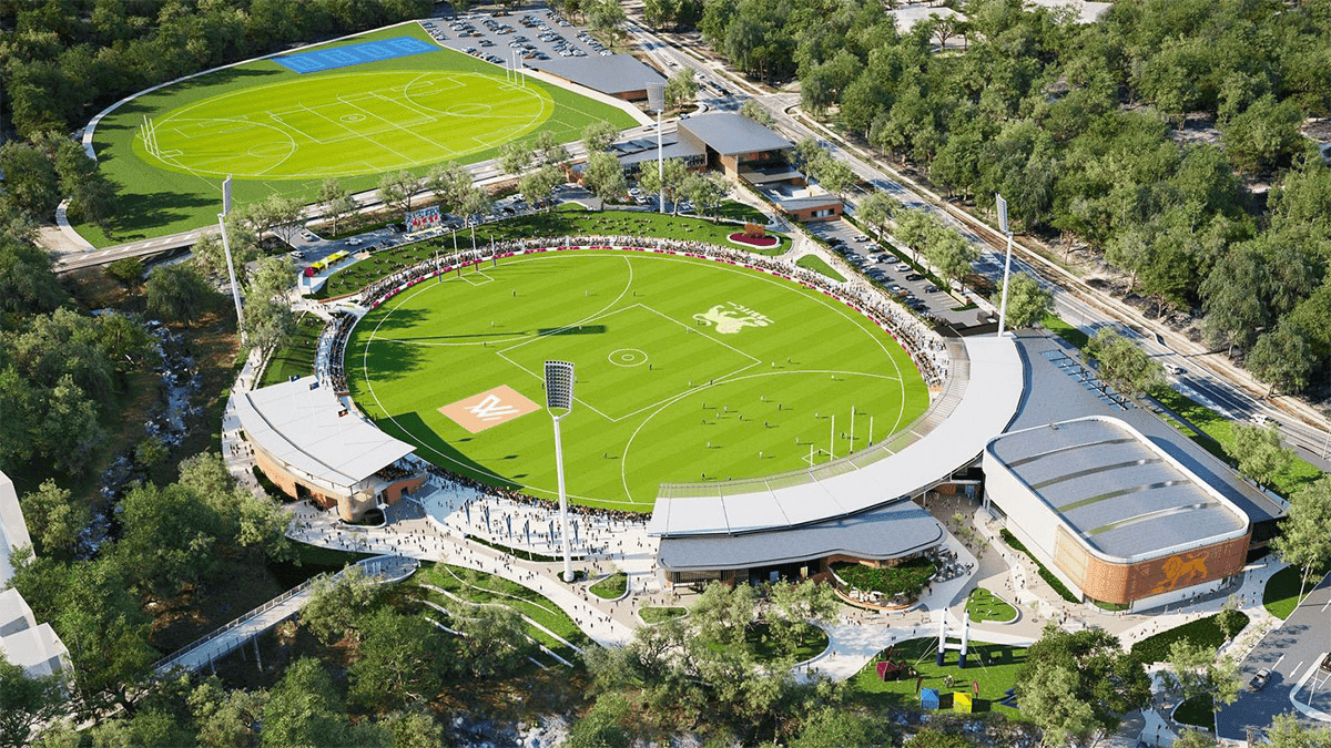Argent server racks for Brisbane Lions' 10,000-seat stadium and training facility